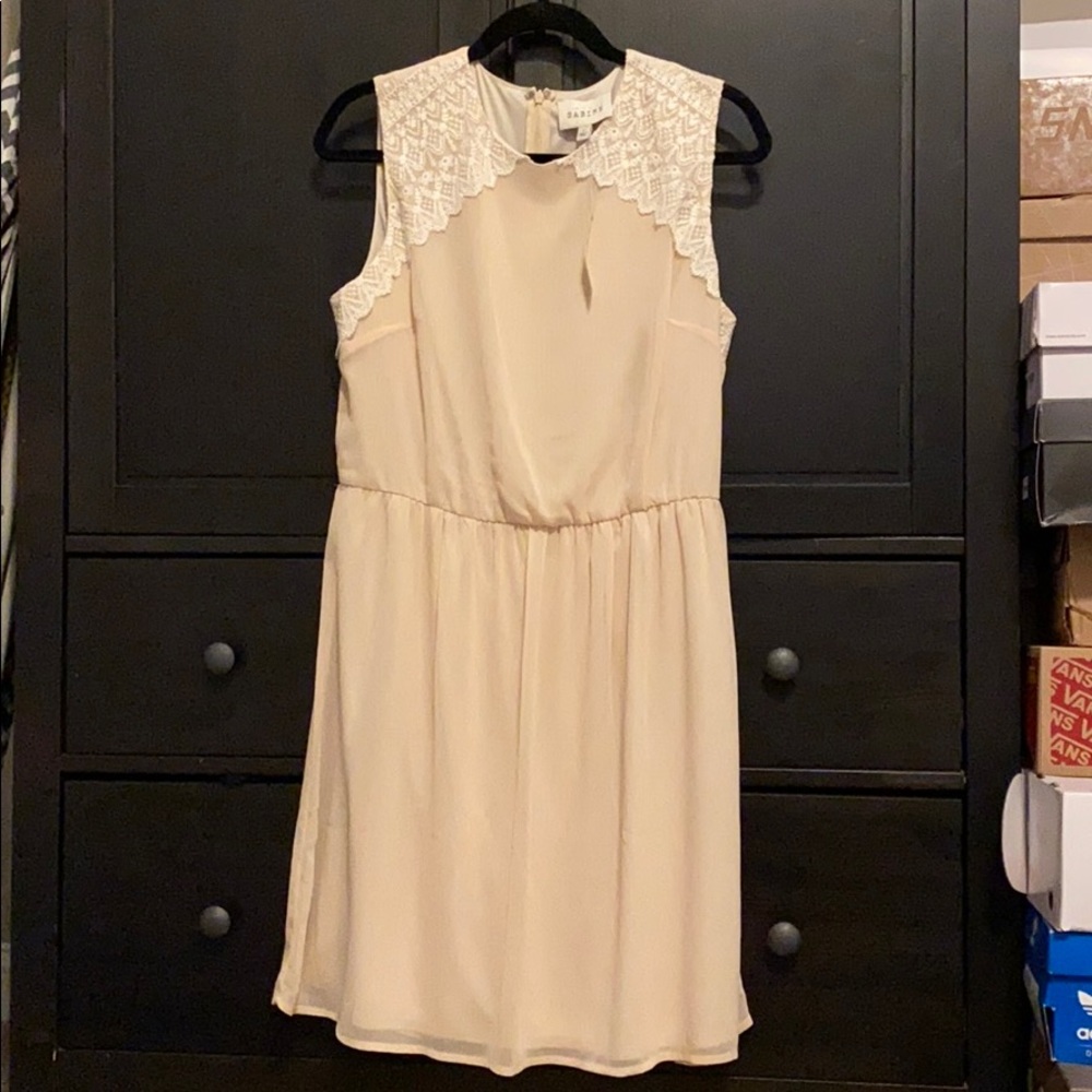 Sabine NWT Lace Embellished Chiffon dress